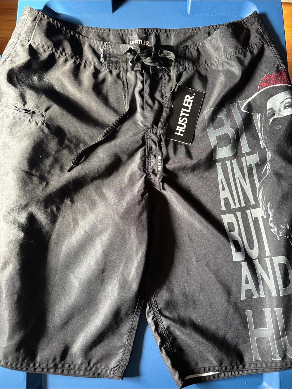 Vintage Hustler Hollywood Board Shorts